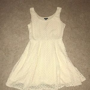 Cream lace summer dress